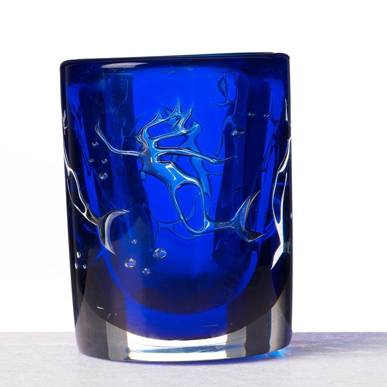 Olle Alberius, an Ariel glass vase, Orrefors.