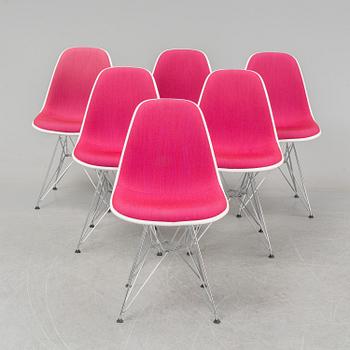 CHARLES AND RAY EAMES, six DSR chairs, Vitra, 2012.