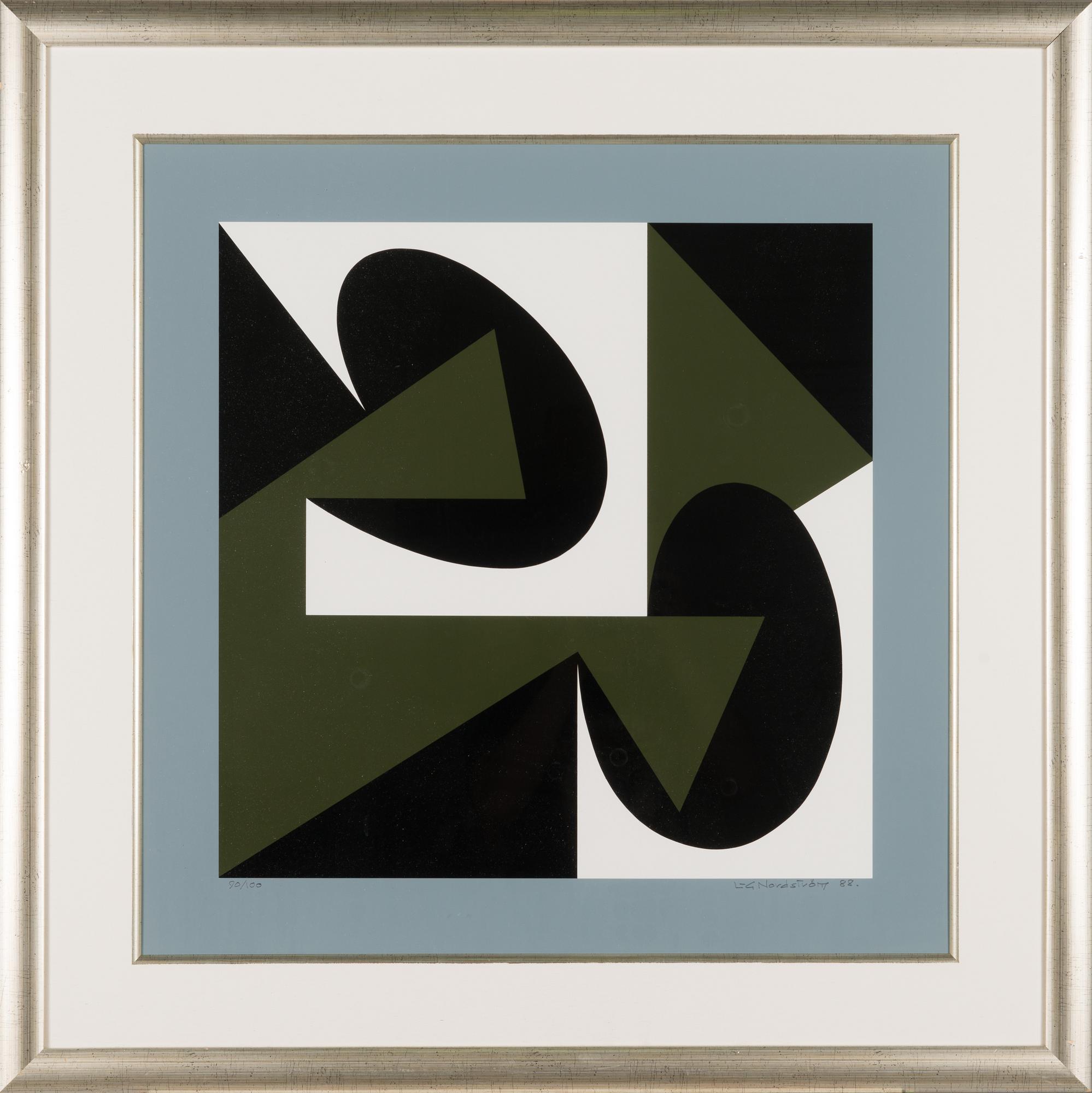 Lars-Gunnar Nordström, silkscreen, signed and dated -88, numbered 90/100.