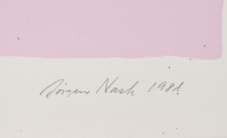 JÖRGEN NASH, 3 st, färglitografier. Signerade och daterade -81 och numrerade. 86/250.