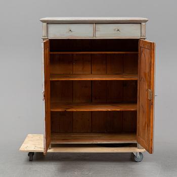 A painted sideboard, mid 19th Century.