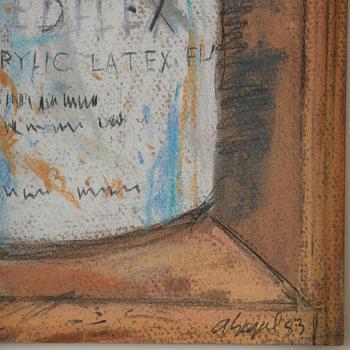 George Segal, "5 Paint Cans on Shelves 1".