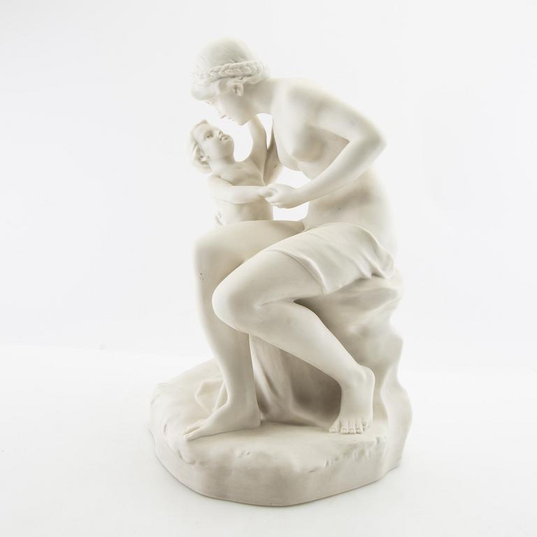 F Greiner after the sculpture "Mother's Love".