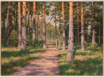 Johan Krouthén, Solbelyst tallskog.