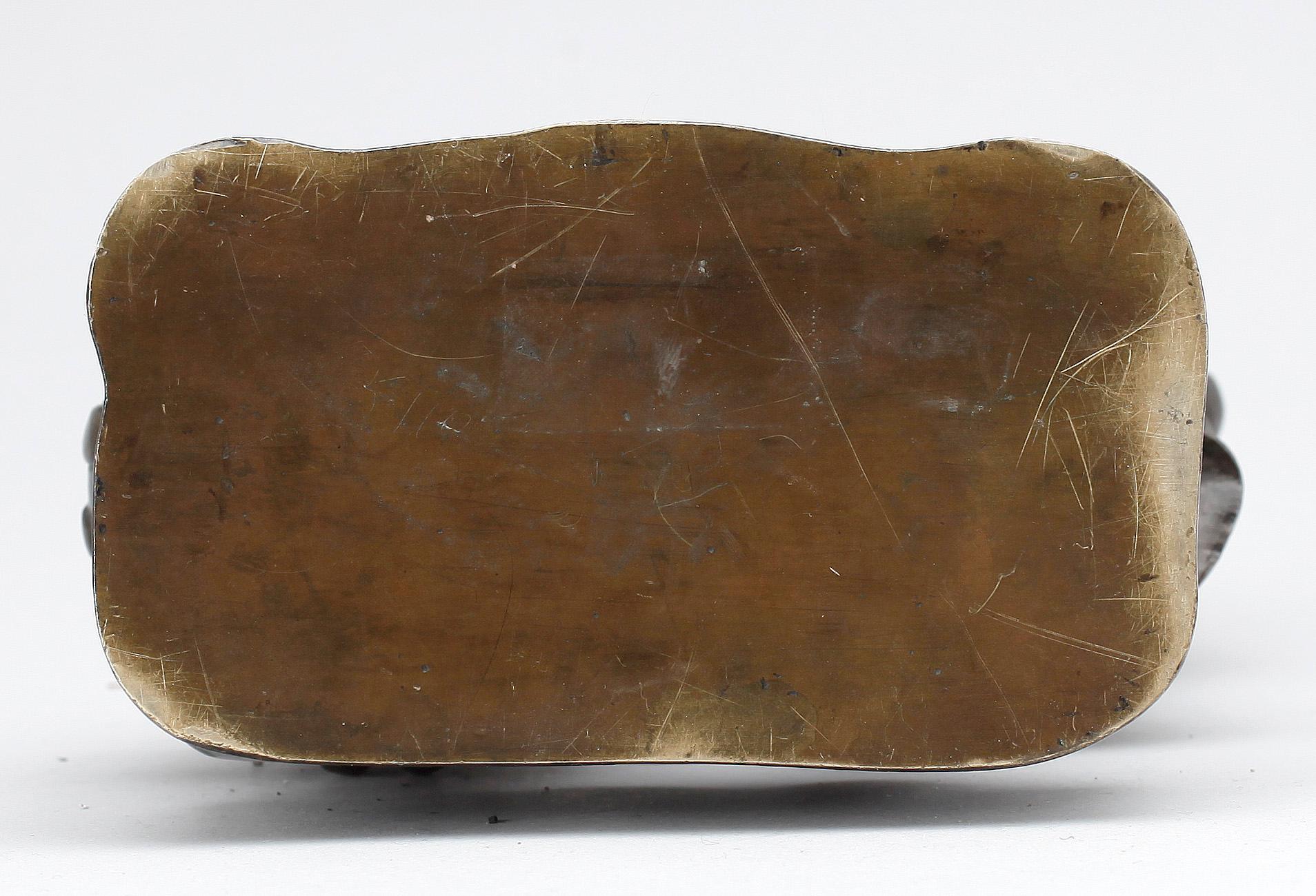 FIGURIN/RÖKELSEKAR, brons, Qing-dynastin, omkring sekelskiftet 1900.