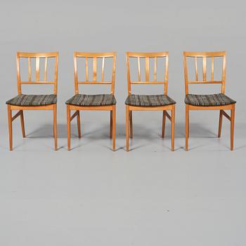STOLAR, 4 st, "Talavid", Carl Malmsten, Waggeryds Möbelfabrik AB, 1950/60-tal.