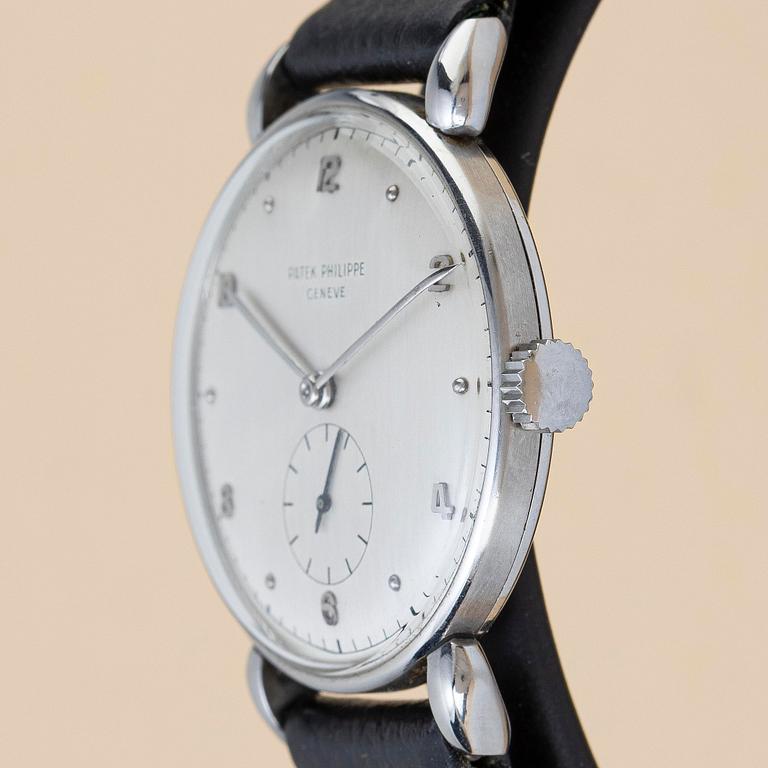 Patek Philippe, "Teardrop Lugs", "Steel Case", ca 1946.