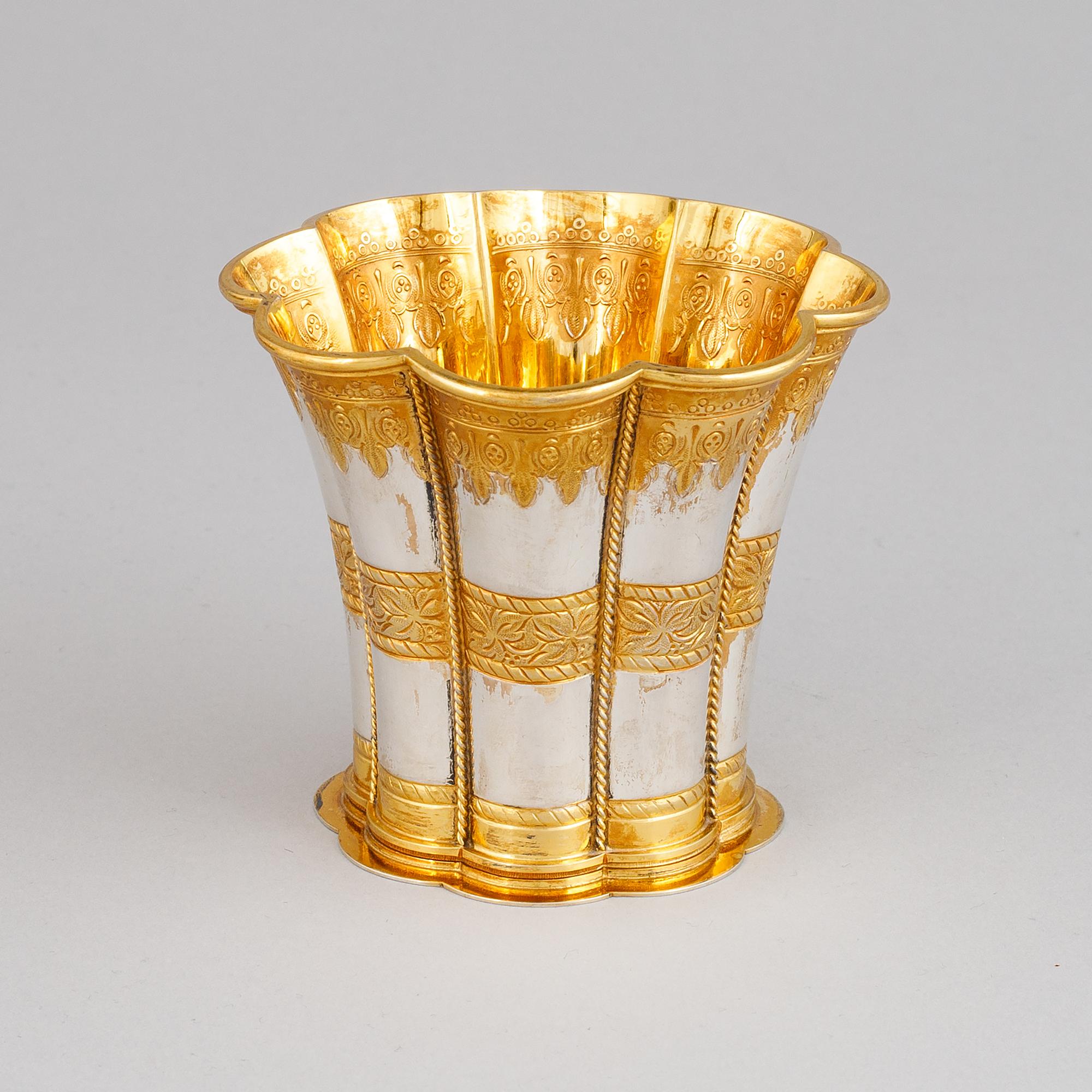 A 'Magrethebæger" silver beaker by Edvard Andersen, Denmark.
