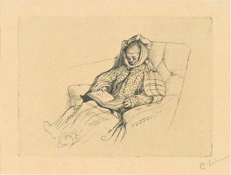 Carl Larsson, "Påssjukan" (Esbjörn).