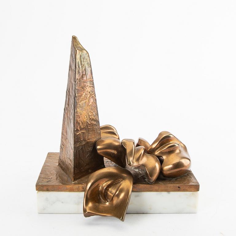 Jens Fleming Sörensen,  a signed dated and numbered brass sculpture 89 4/10.