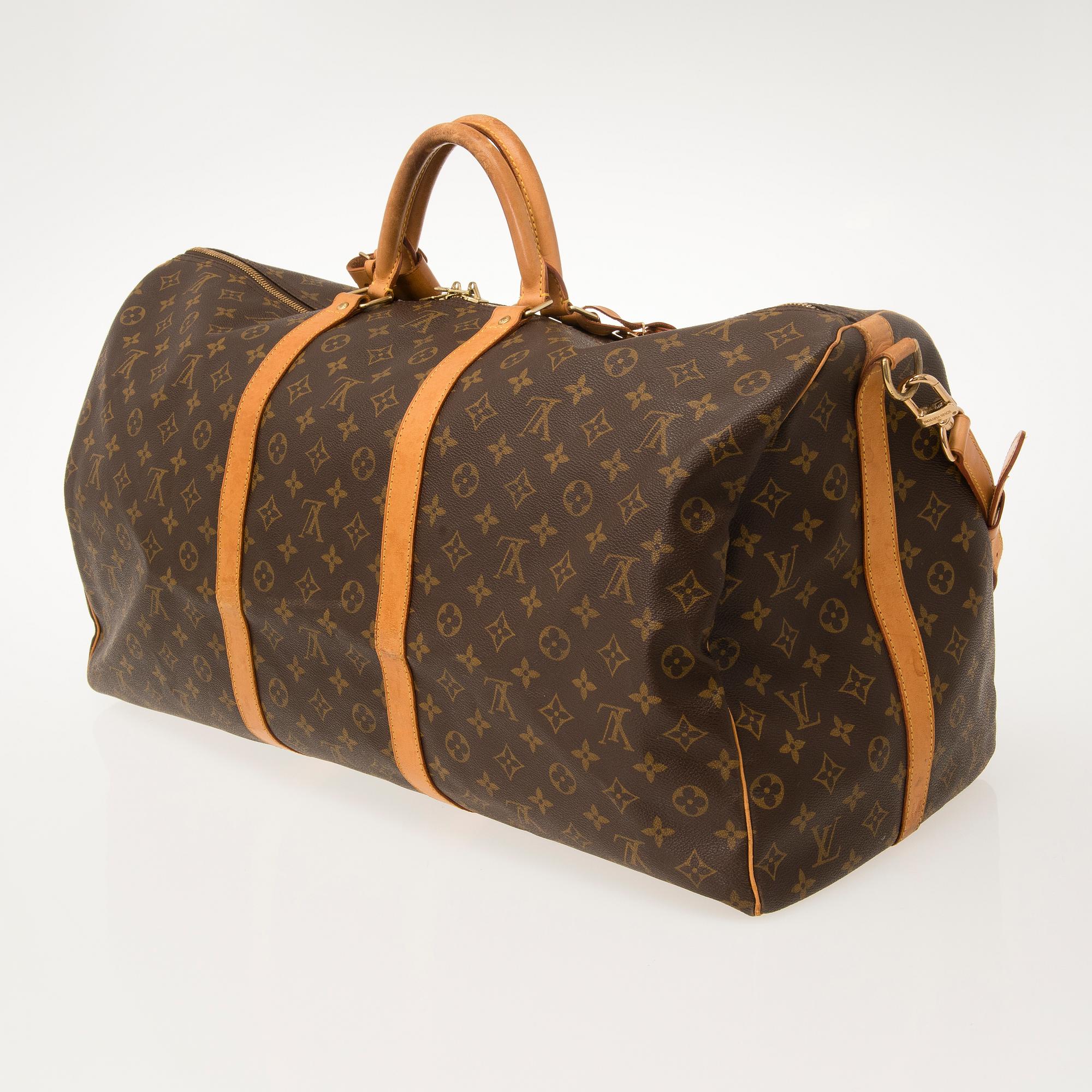LOUIS VUITTON, "Keepall Bandoulière 60", weekend bag.