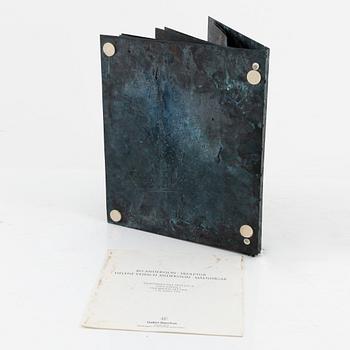 Bo Andersson, skulptur, koppar, signerad KGBA och daterad -94.