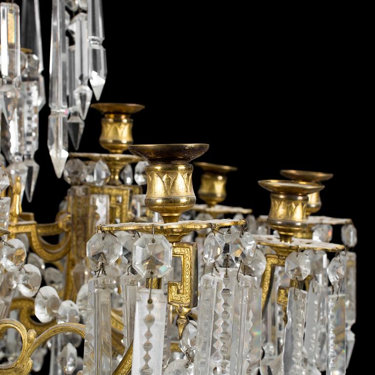 An oscarian chandelier late 19th century.