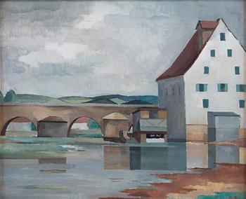 MOTIF FROM HARBURG, BAYERN.