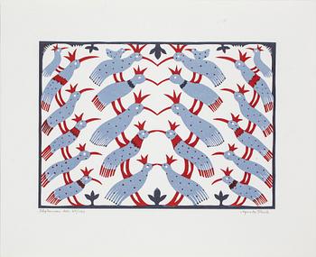 Agneta Flock · AGNETA FLOCK, färglitografi, signerad, numrerad 65/190.