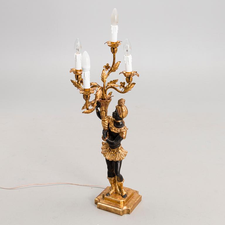 A table lamp, late 20th century.