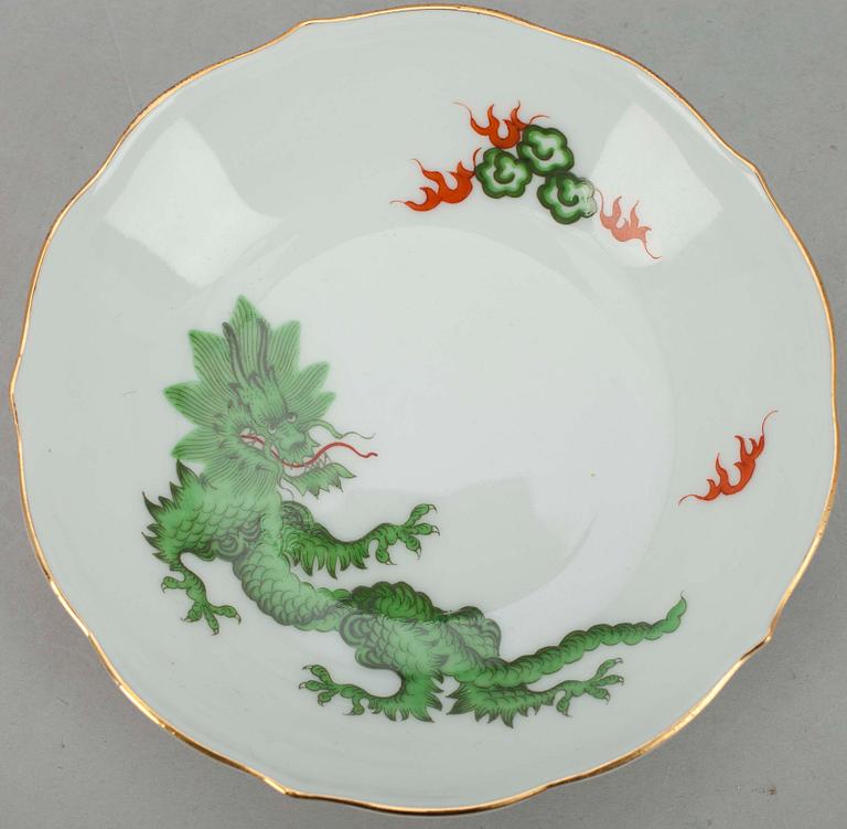 MOCKAKOPPAR,  6 st, porslin, Meissen, 1900-tal.