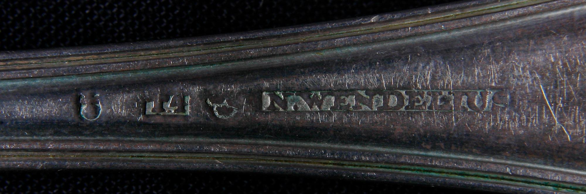 BESTICK, 7 st, silver, olika mästare bla Pehr Alfred Weström Uppsala 1863.