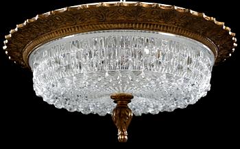 A BOHEMIA CEILING LAMP, 20 TH CENTURY.