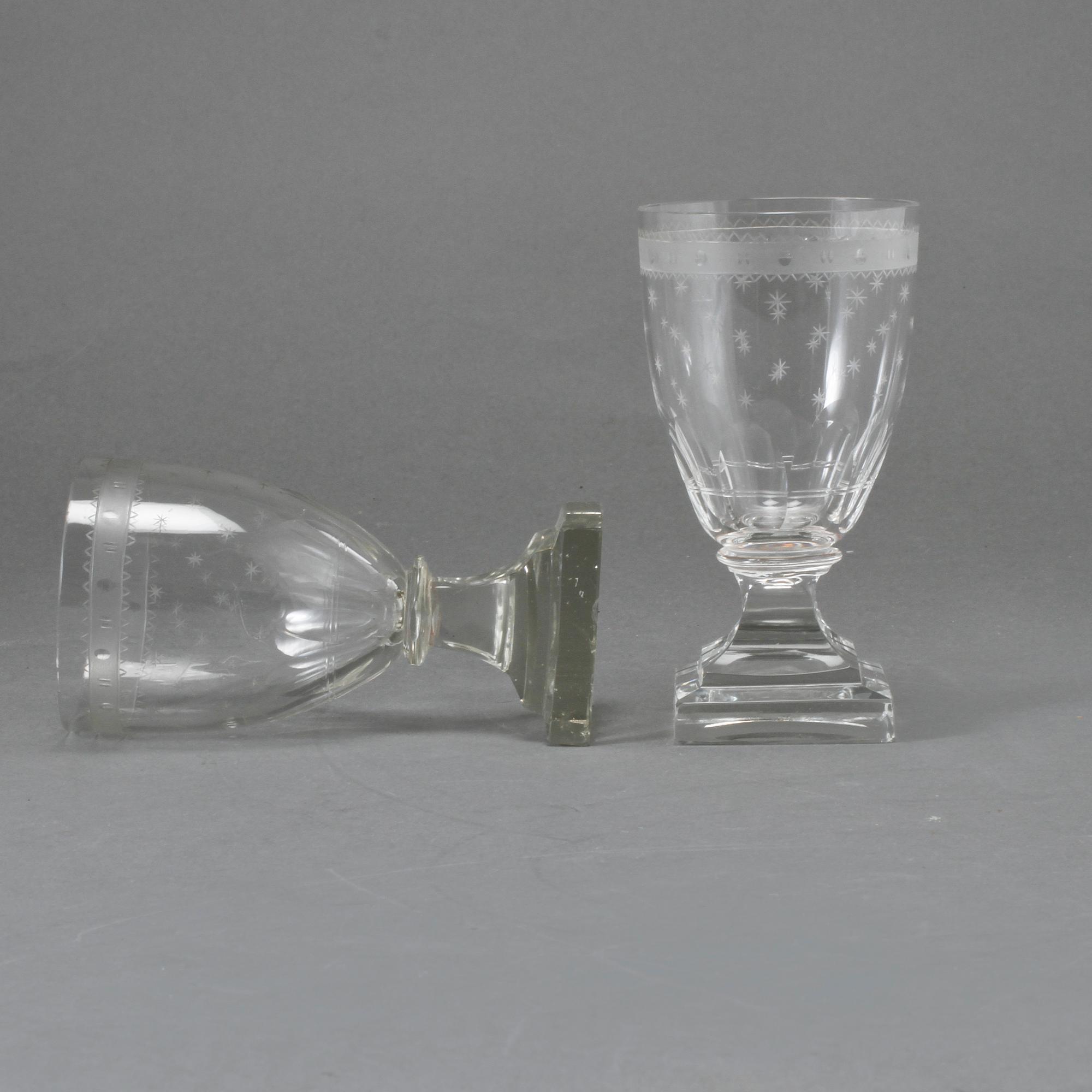 GLAS, 3+7 st, 1800-tal och 1900-talets andra hälft.