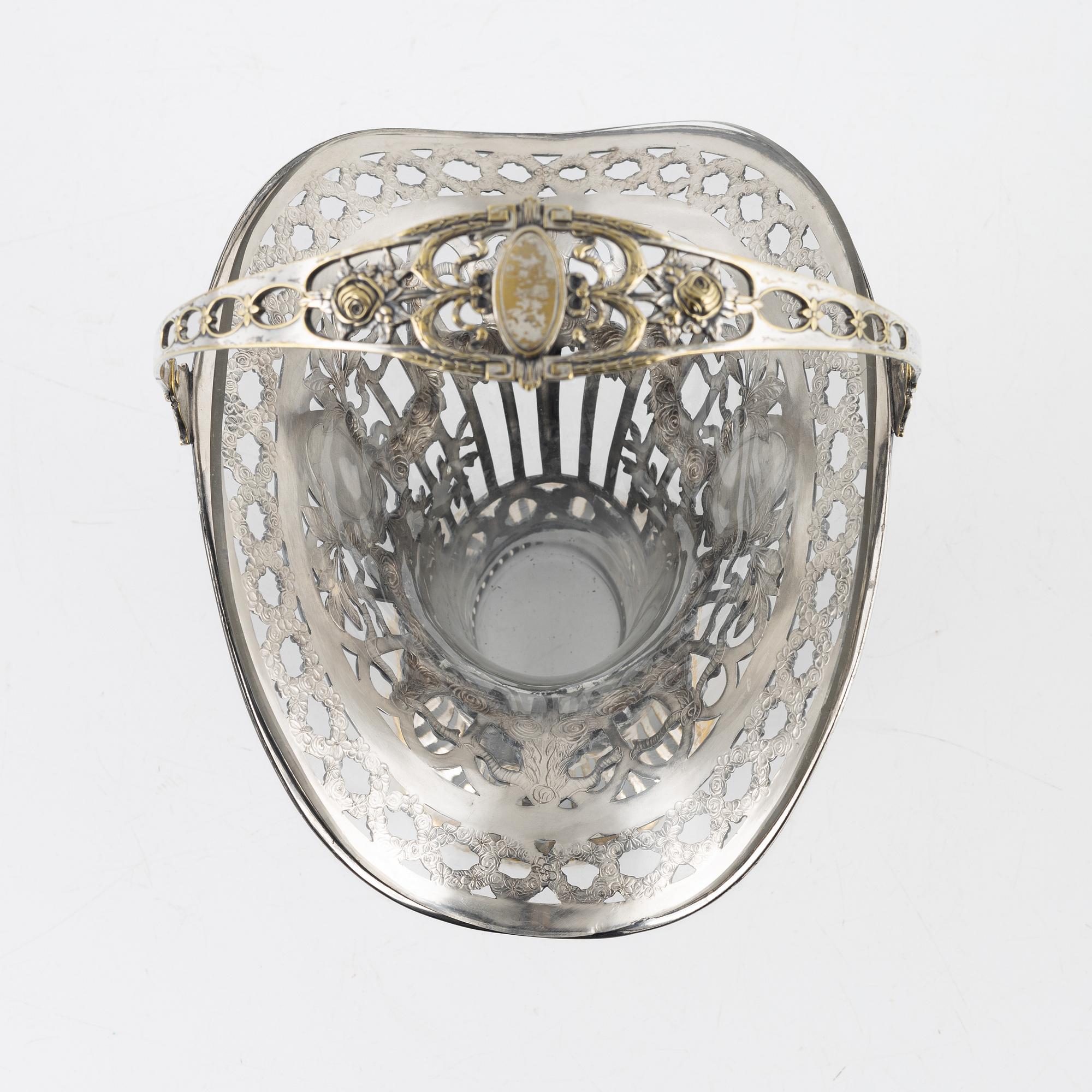 WMF, basket, new silver, first half of the 20th century.