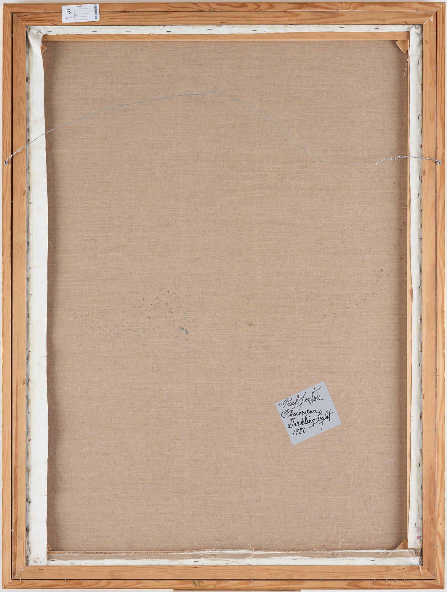 Paul Jenkins, "Phenomena Darkling Light".