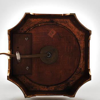 BORDSLAMPA, porslin med bronsmontering, Empirestil, 1900-tal.