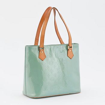 LOUIS VUITTON, a light green/turquoise vernis tote, "Houston".