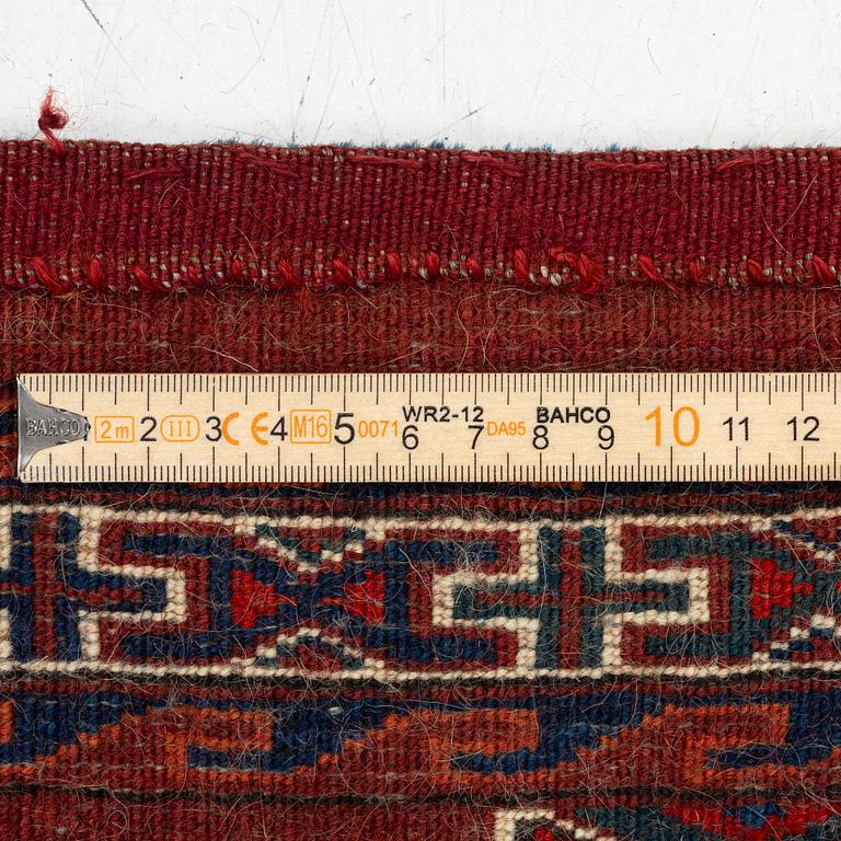Two Torbor, Turkmen, approx. 95 x 42 cm.