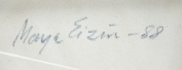 MAYA EIZIN ÖIJER, blandteknik, signerad och daterad -88 á tergo.