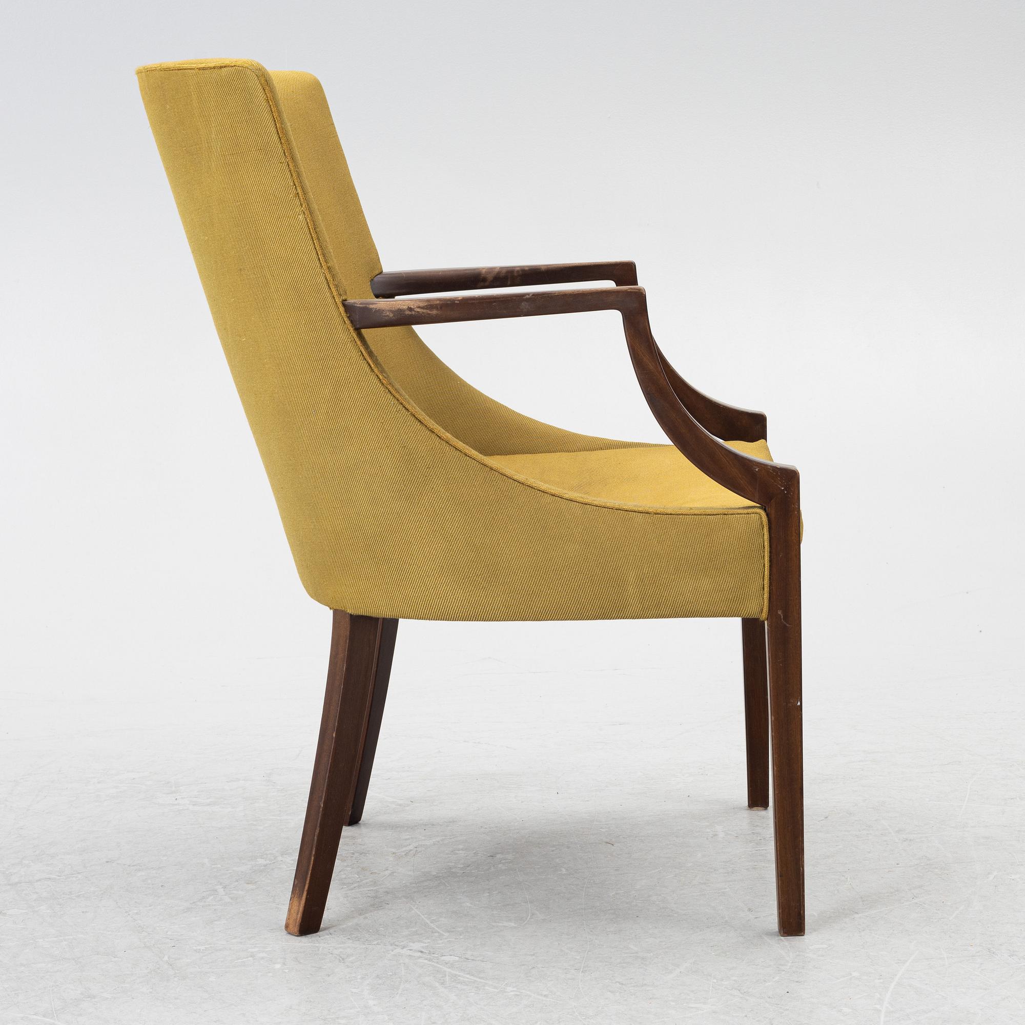Armchair, C.B. Hansen, Denmark, mid-20th century.