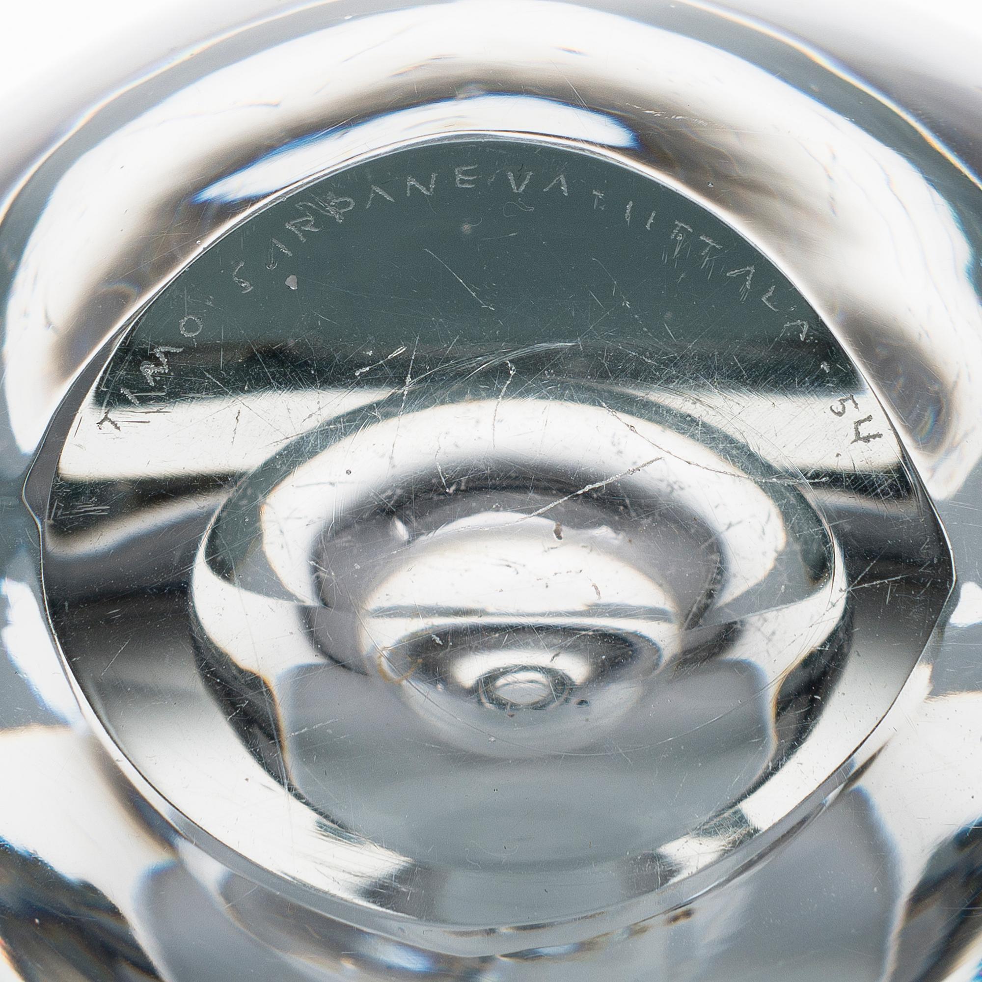 TIMO SARPANEVA, LASIVEISTOS, 'Istuva lintu', signeerattu  Timo Sarpaneva Iittala -54.