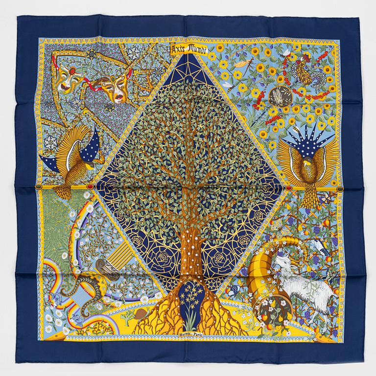 Hermès, scarf, "Axis Mundi".