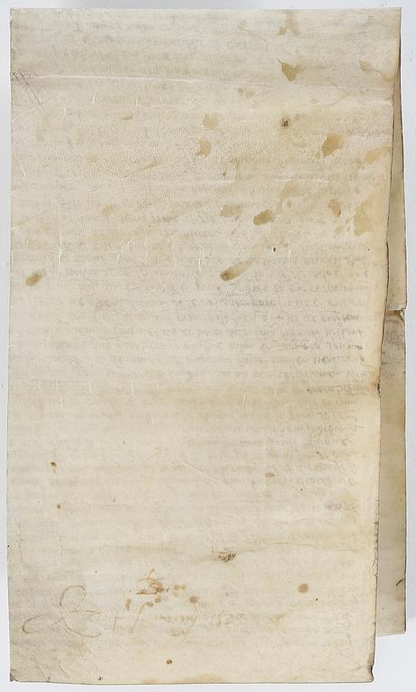 PERGAMENTARK, daterat 24 januari 1530.