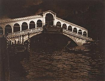 Lennart Olson, "Ponte di Rialto, Venedig", 1983.