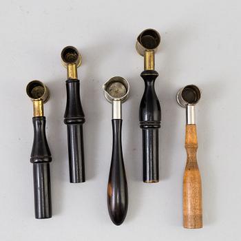 EIGHT PIECES OF BULLET MAKING EQUIPMENT, 19th/20th century.