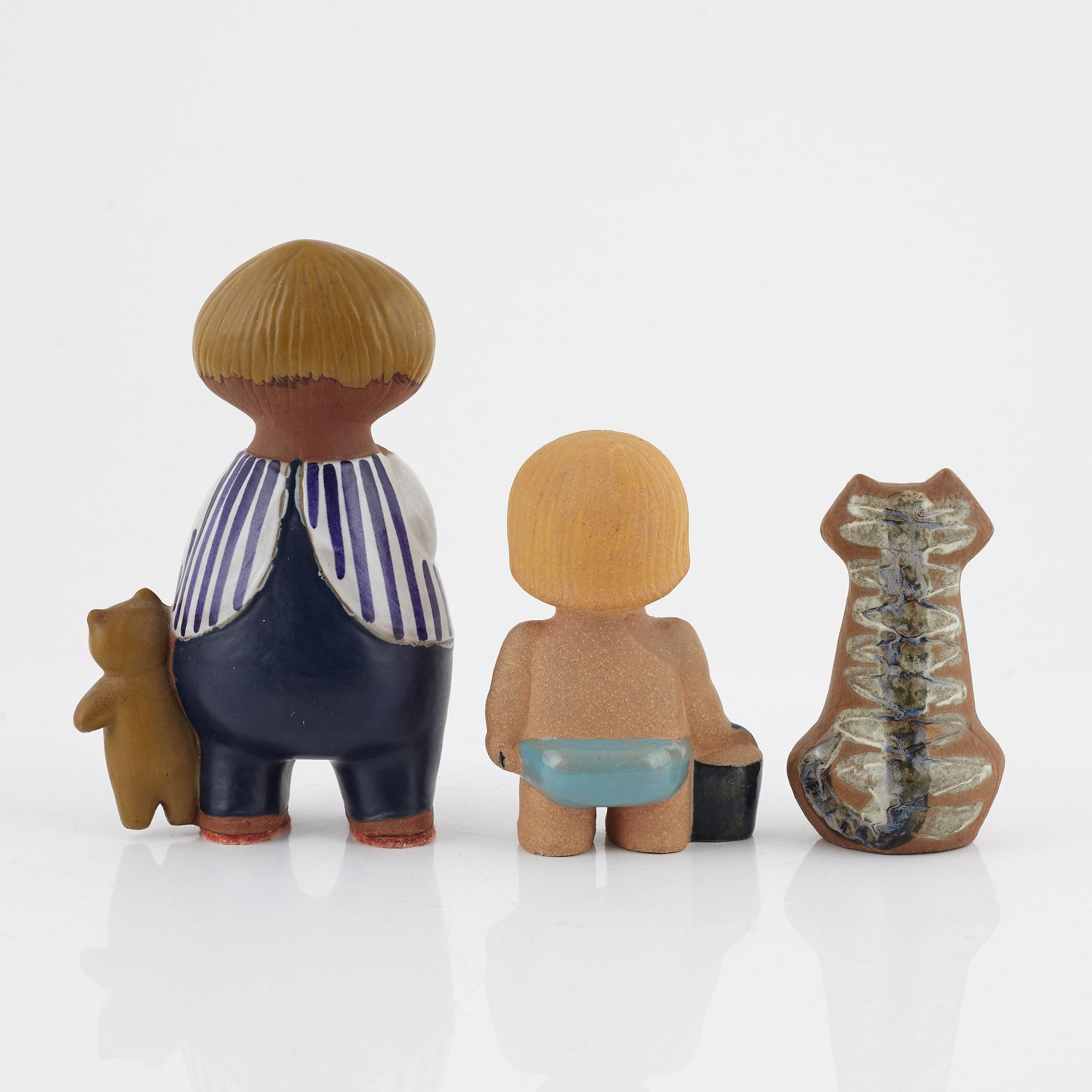 Lisa Larson, figuriner, 6 st, Gustavsberg.