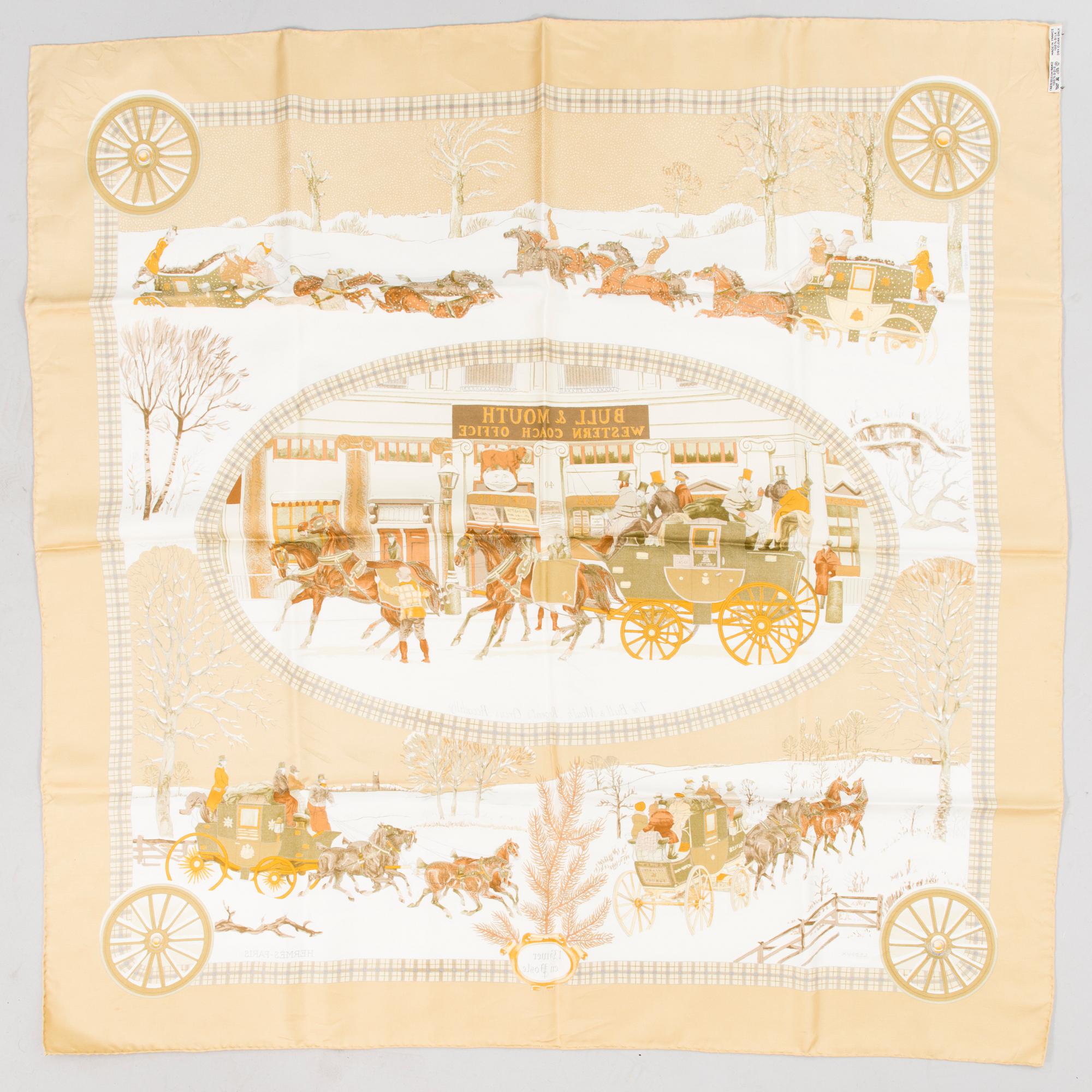 HERMÈS, SIDENSCARFAR, 2 st.