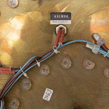 A J T Kalmar brass and glass ceiling light, second half of the 20th Century.