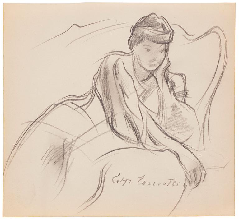 Lotte Laserstein, Woman on a Divan.