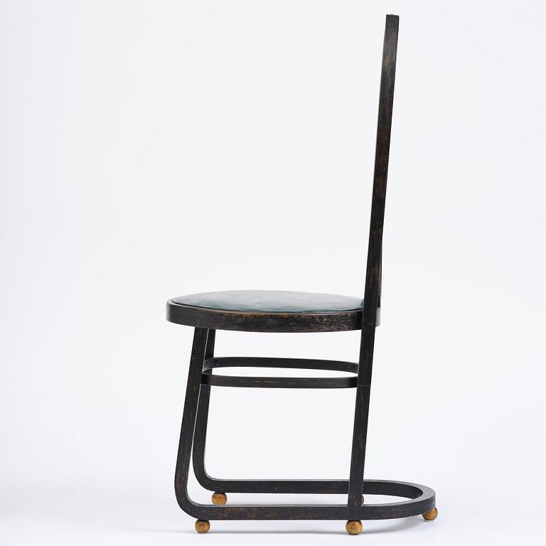 Carl Bergsten, stol, Gemla Leksaksfabrik, Diö, för Konst- och industriutställningen, Norrköping, 1906.