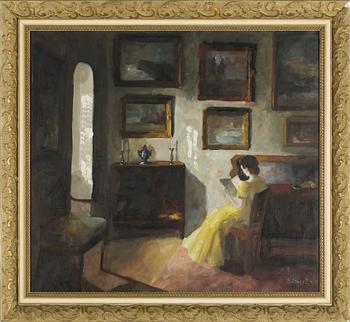 EDITH GEERT, olja på duk, signerad.