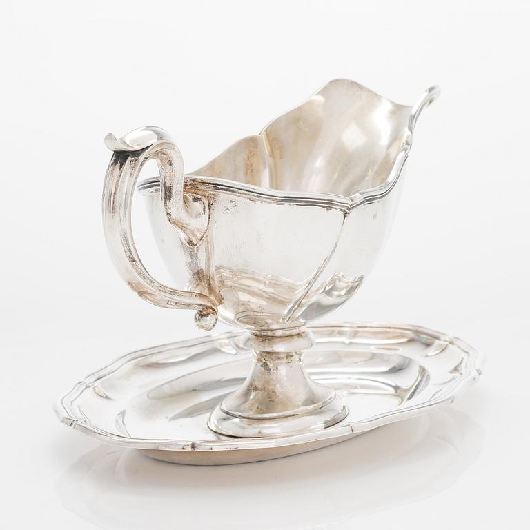 Såskanna, silver, Gebrüder Kühn, Schwäbisch Gmünd, Tyskland 1900-tal.