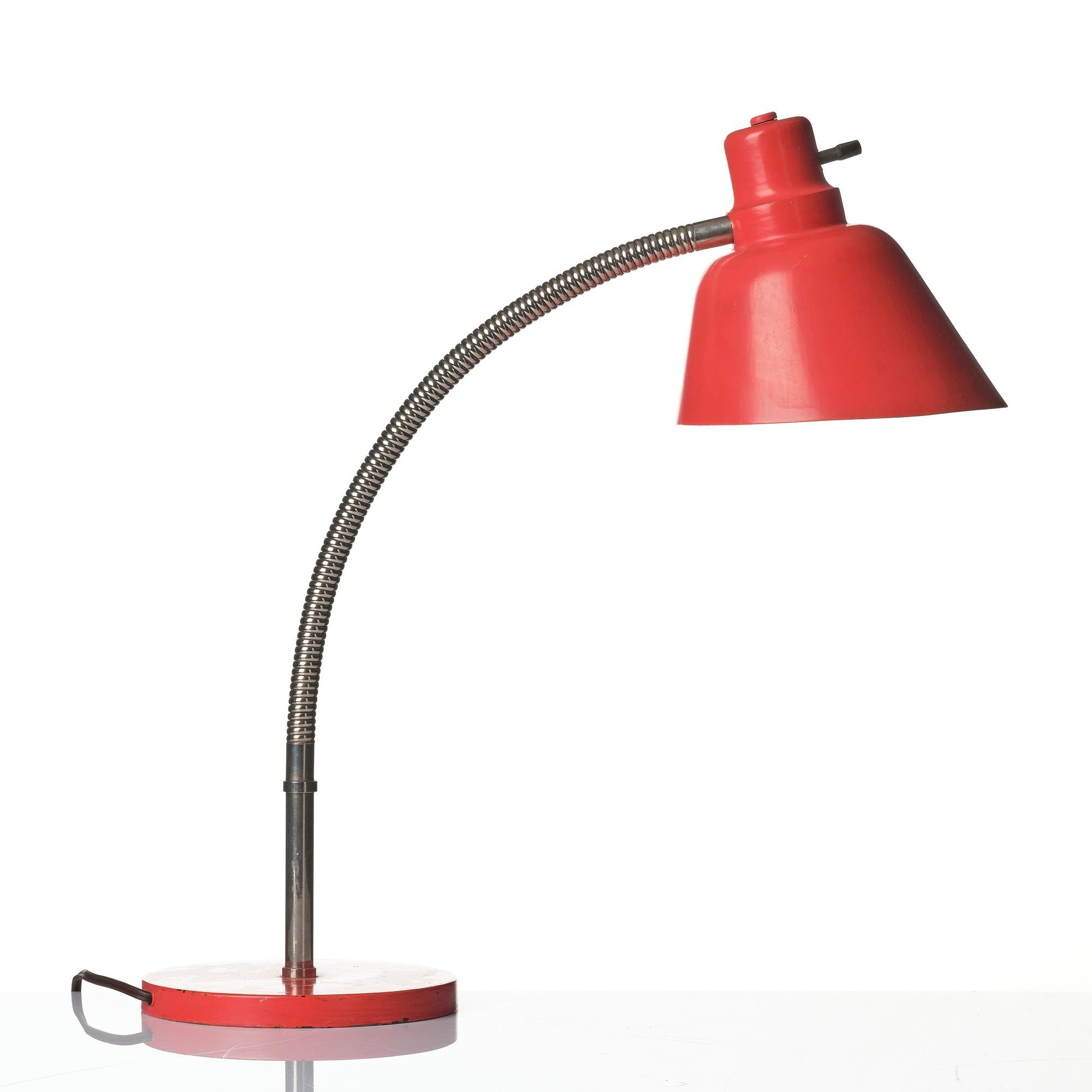 Harald Notini, bordslampa, modell A 15027, Arvid Böhlmarks Lampfabrik, Stockholm, 1930-tal.