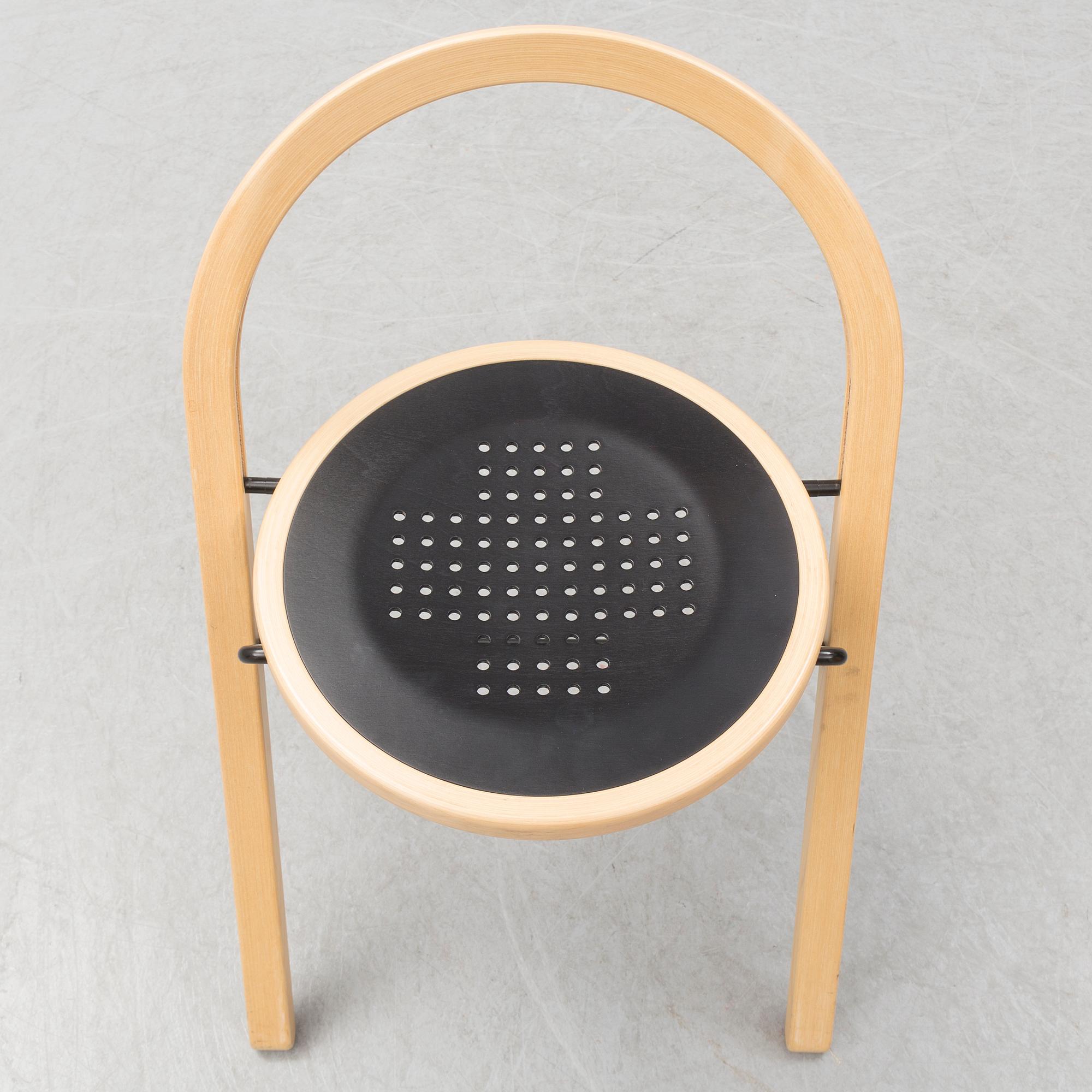 22 'Sparta' folding chairs by Börge Lindau, Blå Station, designed in 1993.