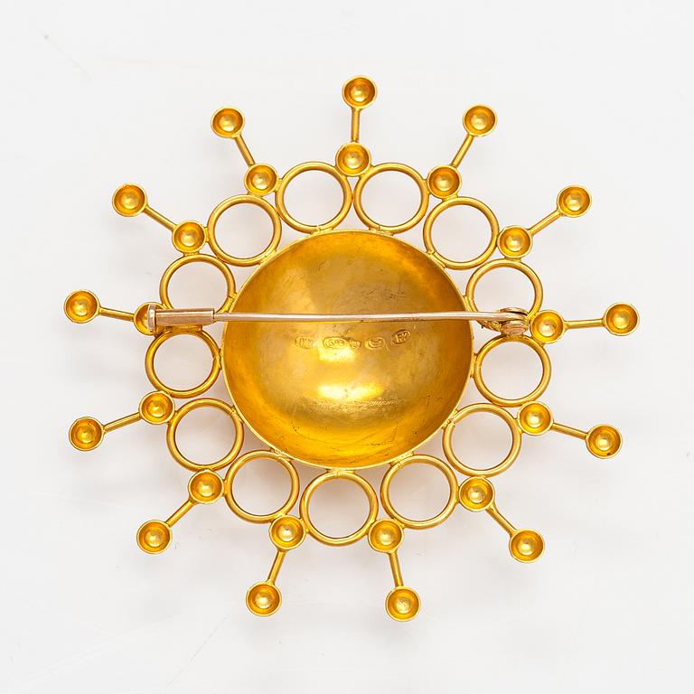 Rintaneula, 14K kultaa. Westerback, Helsinki 1970.
