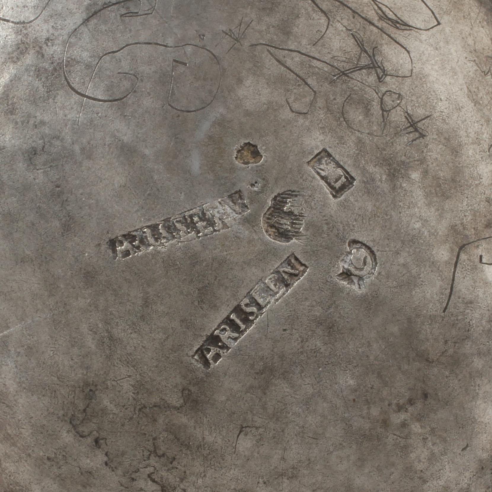 BÄGARE, silver, Anders Risén (1799-1825), Göteborg. Vikt 510 g.