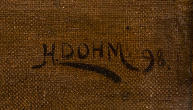 oil on canvas, signed and dated 98.