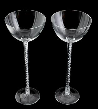 POKALER, 1 par, glas, 1900-talets mitt.