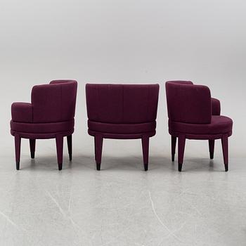 A set of three easy chairs, Fogia.
